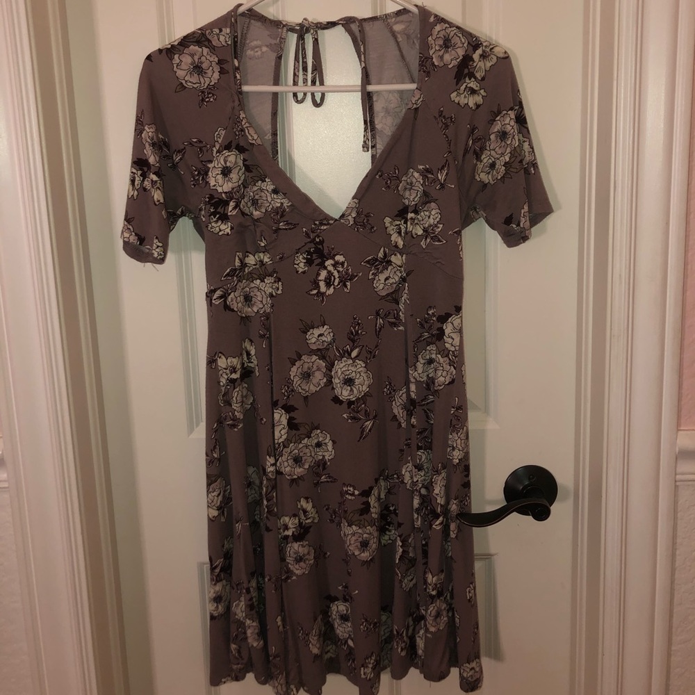 Purple Floral Dress